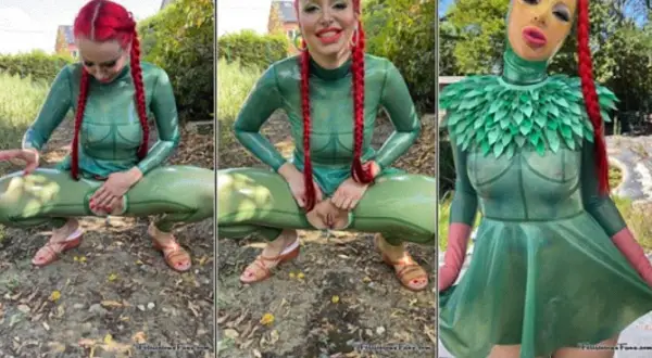 Miss Fetilicious – Transparent green latex