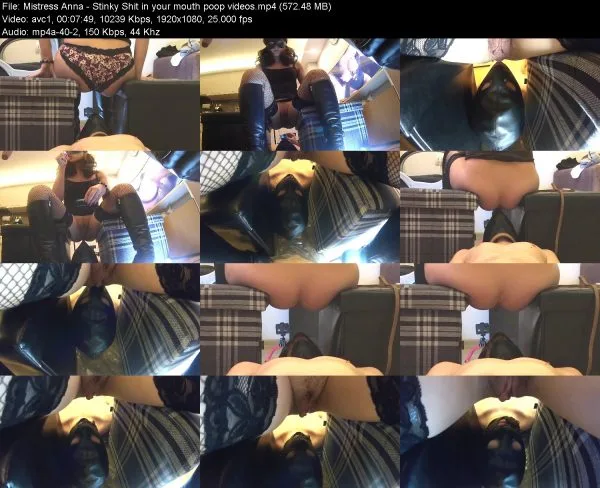 Mistress Anna – Stinky Shit in your mouth poop videos