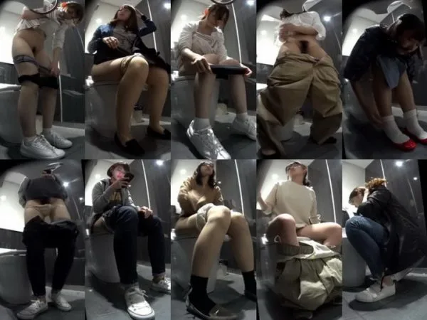 Women Peeing in Public Toilet 3-5 Amateur Pee Voyeur