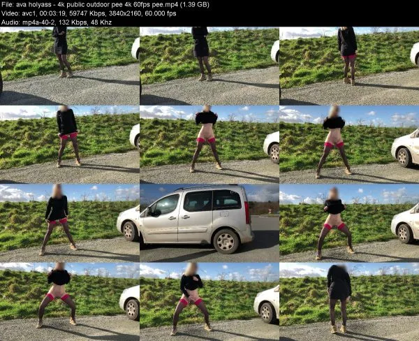 ava holyass – 4k public outdoor pee 4k 60fps pee