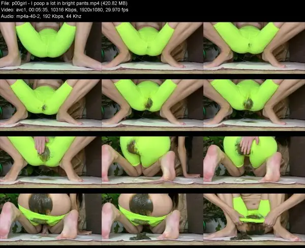 p00girl – I poop a lot in bright pants