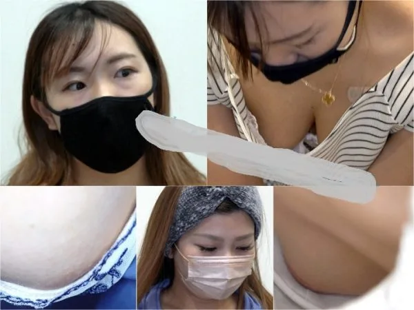 Downblouse【胸チラ】救命講習中⑳　エロ乳首、ゆる谷
