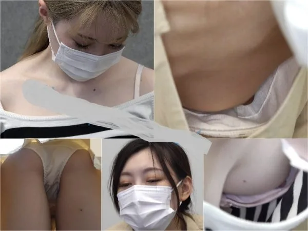 Downblouse【胸チラ】救命講習中⑳　エロ乳首、ゆる谷