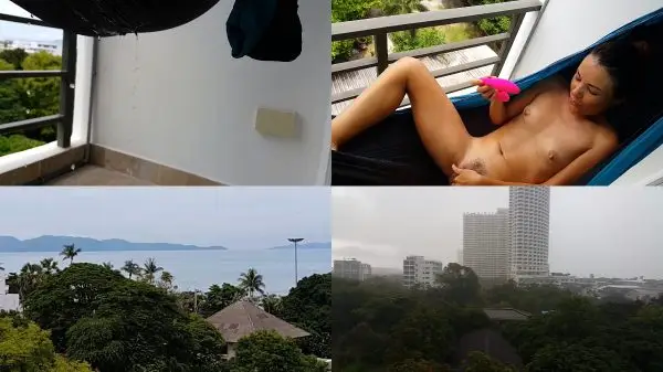 Daddy power – Hot Rain pee in the Hammock