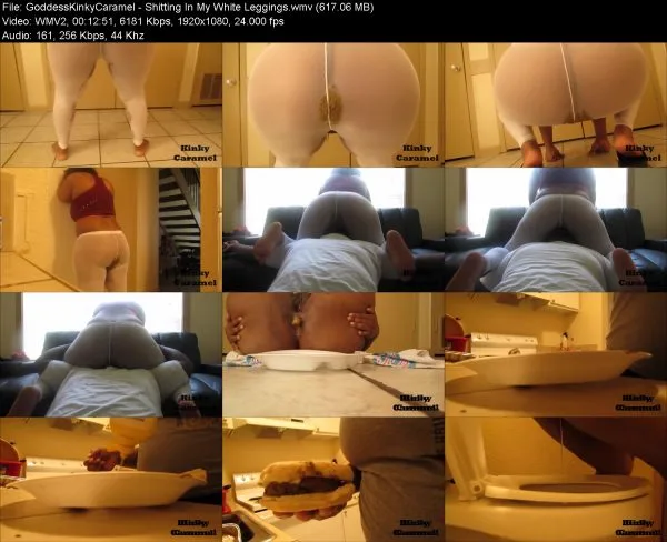 GoddessKinkyCaramel – Shitting In My White Leggings
