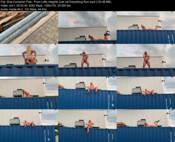 Ship Container Piss – From Lofty Heights Just Let Everything Run