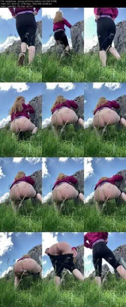 camgirlessie – pissing and farting outdoors
