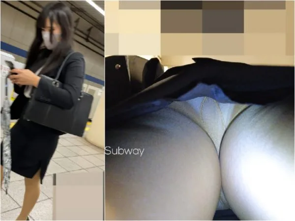 Upskirt かわいい女子大生のロングワンピース Japanese Voyeur