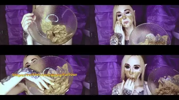 DirtyBetty – REAL golden scat from hairy ELF