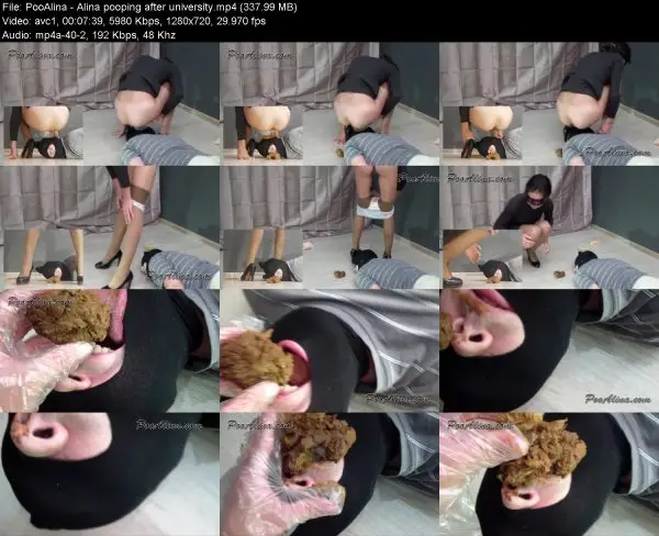 PooAlina – Alina pooping after university
