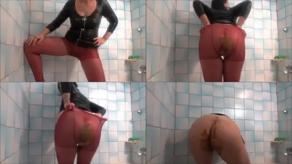Red pantyhose tasty shit (pov)
