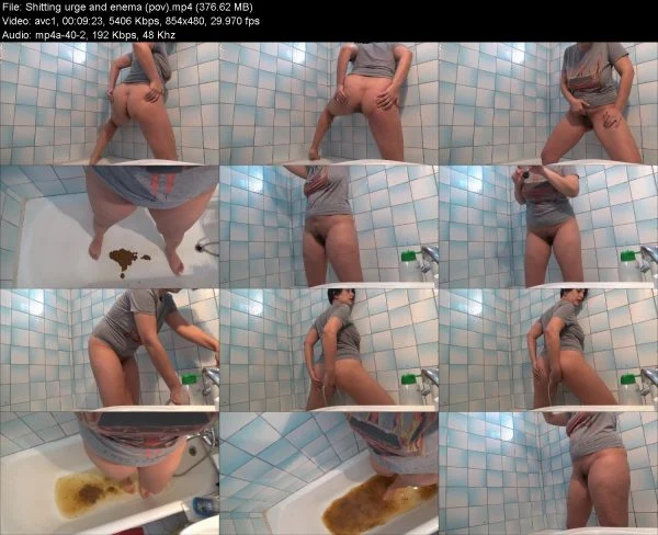 Shitting urge and enema (pov)