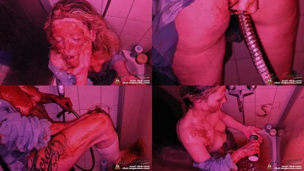 SlutOrgasma – Scat Slut-Orgasma Celeste extreme scat shower