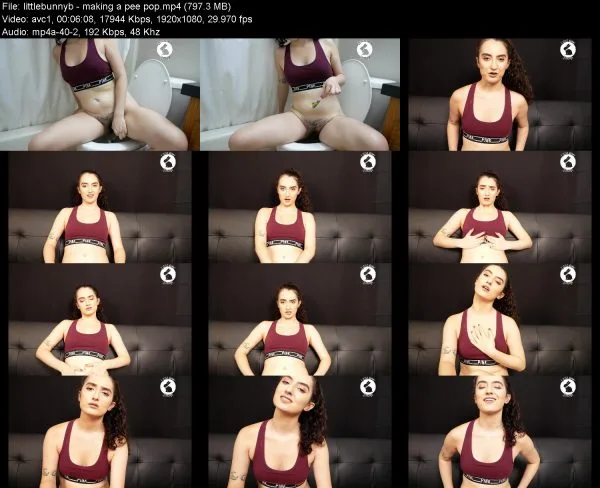 littlebunnyb – making a pee pop