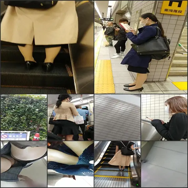 けしからん、エスカレーターで盗撮を警戒 Upskirt