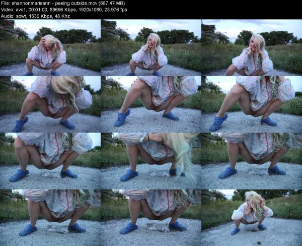 shannonmarieann – peeing outside