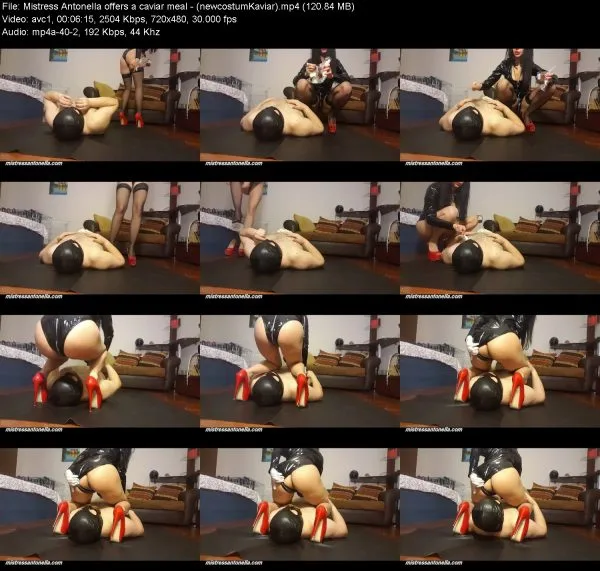 Mistress Antonella offers a caviar meal – (newcostumKaviar)