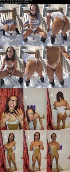 UniQueen21 – Uni Ella outside poop smear
