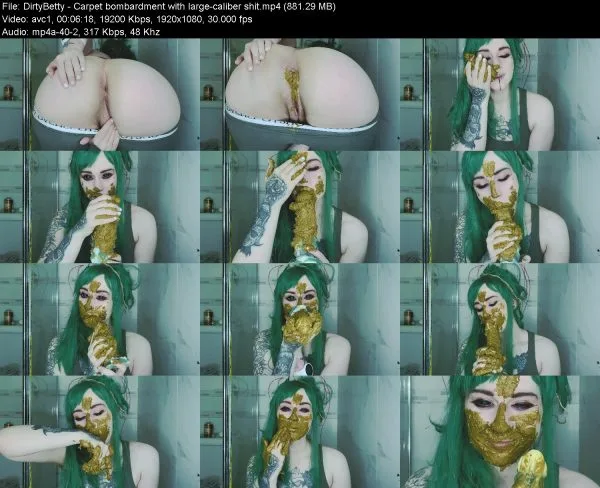 DirtyBetty – Carpet bombardment with large-caliber shit