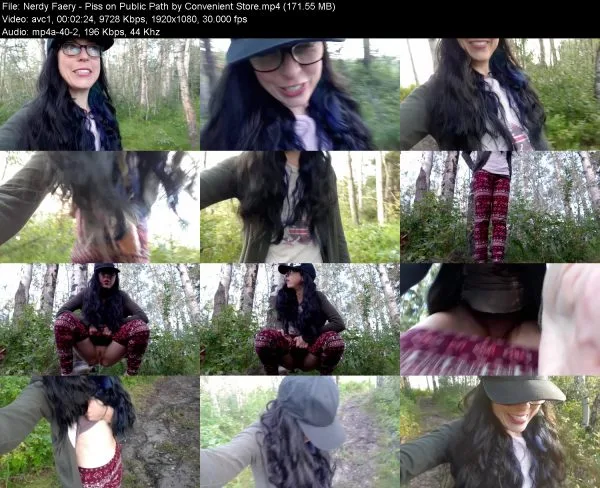 Nerdy Faery – Piss on Public Path by Convenient Store