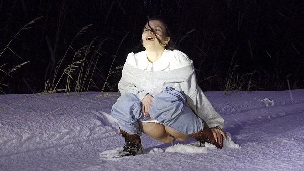 Nighttime Snow