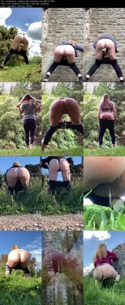 camgirlessie – outdoors pee compilation