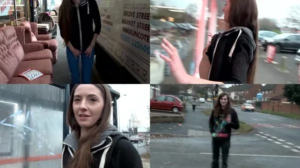 Brunette Teen Babe Leyla Pissing Outdoors