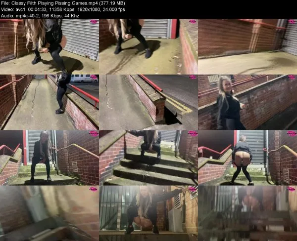 Classy Filth Playing Pissing Games