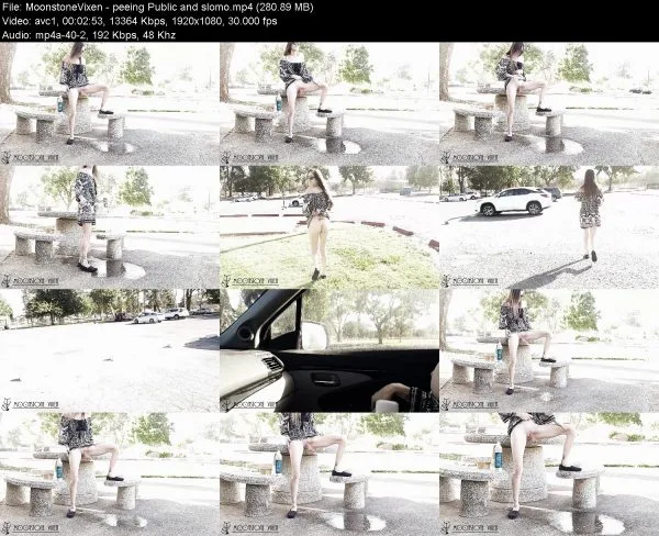 MoonstoneVixen – peeing Public and slomo