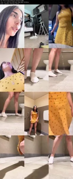 Pee on Public Bathroom