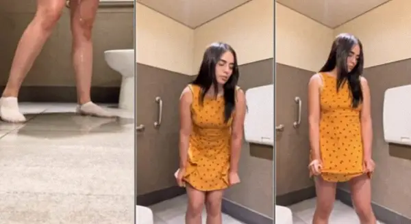Pee on Public Bathroom