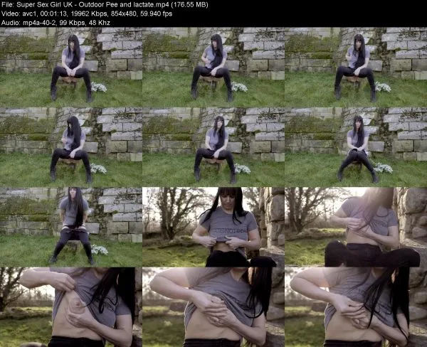 Super Sex Girl UK – Outdoor Pee and lactate