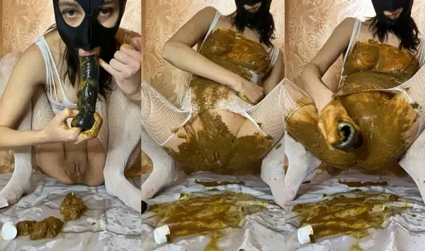 p00girl – Sloppy fisting sloppy blowjob slop and smear mess liquid shit