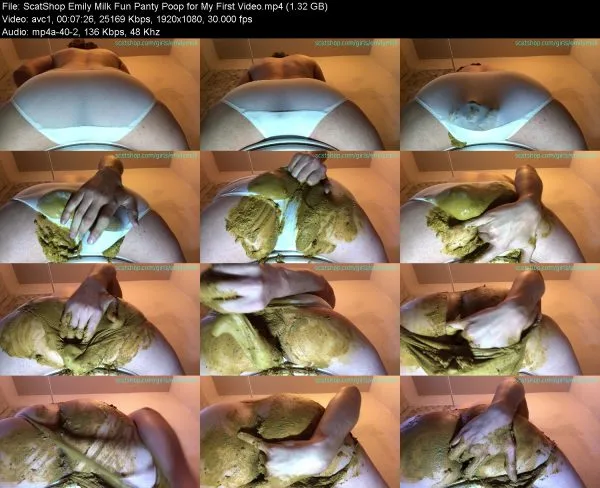 ScatShop Emily Milk Fun Panty Poop for My First Video