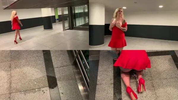 Sophie – Extreme piss mess at the airport