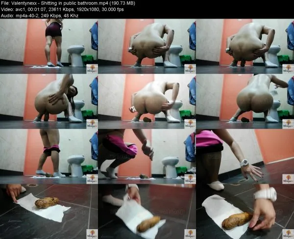 Valentynexx – Shitting in public bathroom