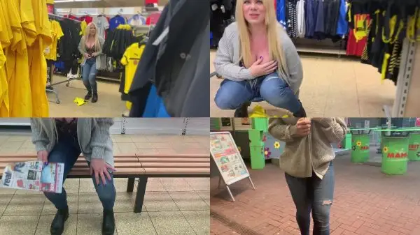 Violent piss in the department store