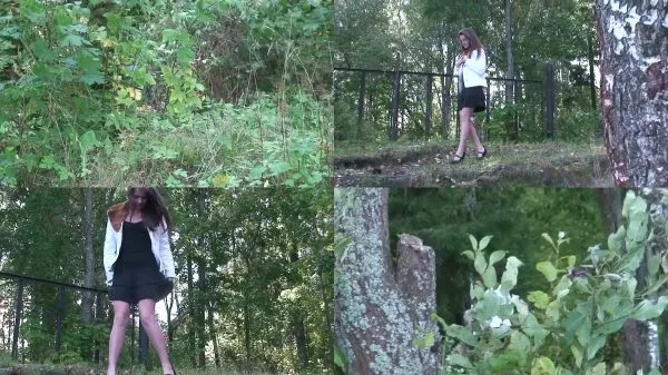 Alena – Pissing outdoor