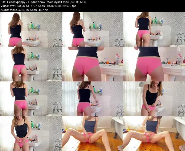 Peachypoppy – I Didnt Know I Wet Myself