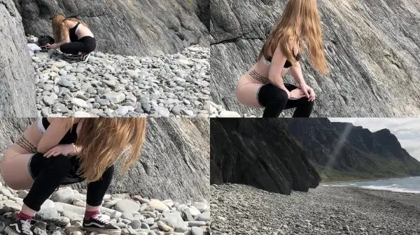 camgirlessie – caught by voyeur peeing on public beach