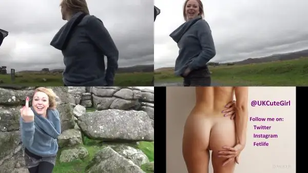ukcutegirl – peeing around the moors