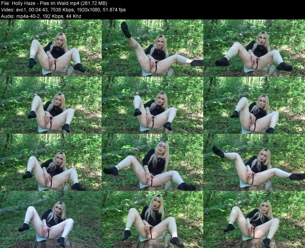 Holly Haze – Piss im Wald