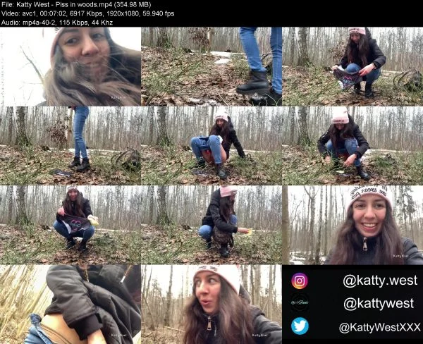 Katty West – Piss in woods