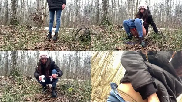 Katty West – Piss in woods