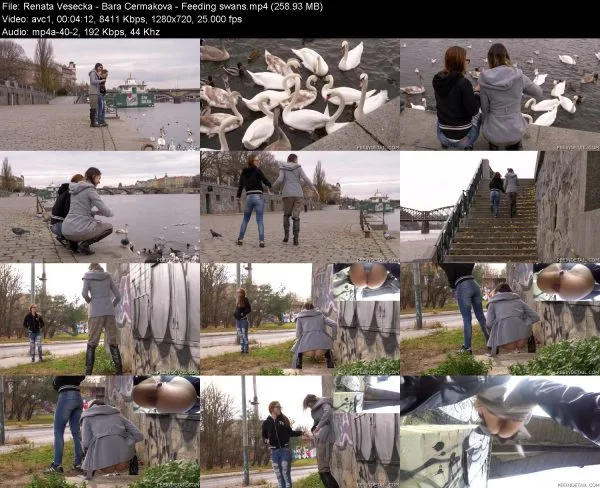 Renata Vesecka – Bara Cermakova – Feeding swans