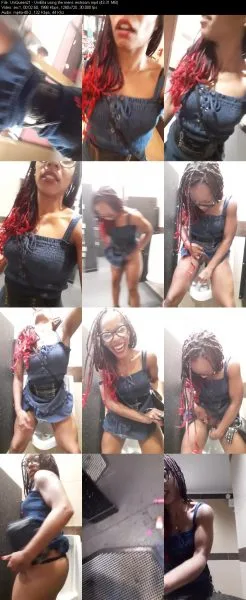 UniQueen21 – UniElla using the mens restroom