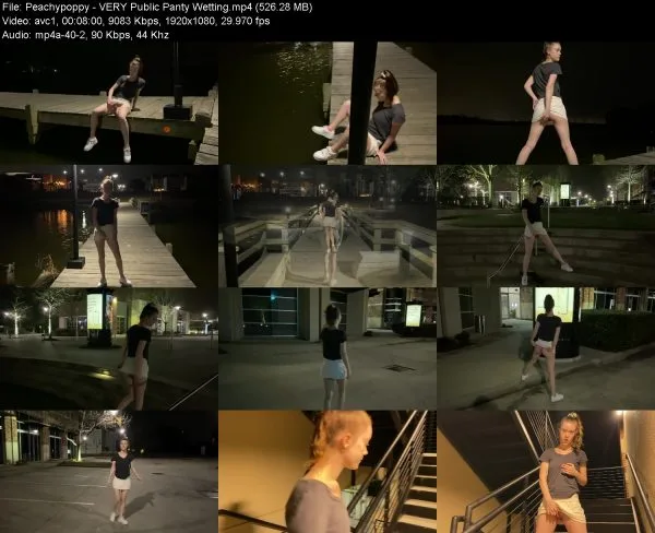 Peachypoppy – VERY Public Panty Wetting