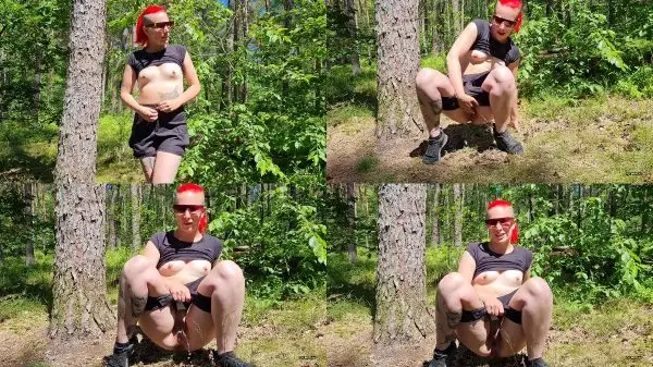 UNBEMERKT VOLL ERWISCHT – GEILER OUTDOOR PUSS ICH FLUTE DEN WALD