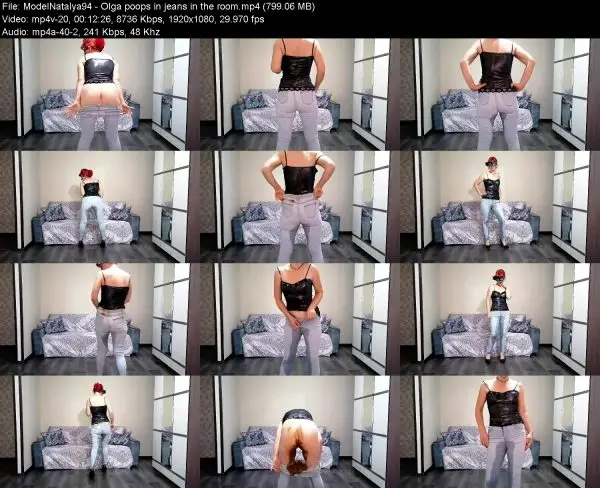 ModelNatalya94 – Olga poops in jeans in the room