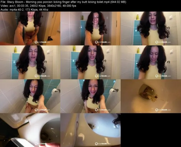 Stacy Bloom – Morning poo porcion licking finger after my butt licking t…